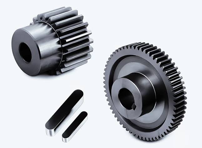 Machined gear and keyway